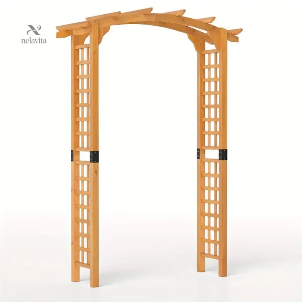 Support élégant pour rosiers, décoration extérieure en bois
