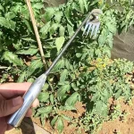Arrache-racines en acier inoxydable pour jardinage efficace