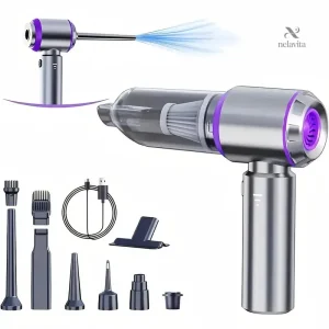 Aspirateur et souffleur 2-en-1 pour voiture, entretien performant