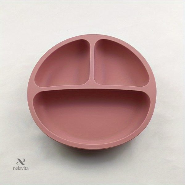 Assiette enfant anti-dérapante en silicone