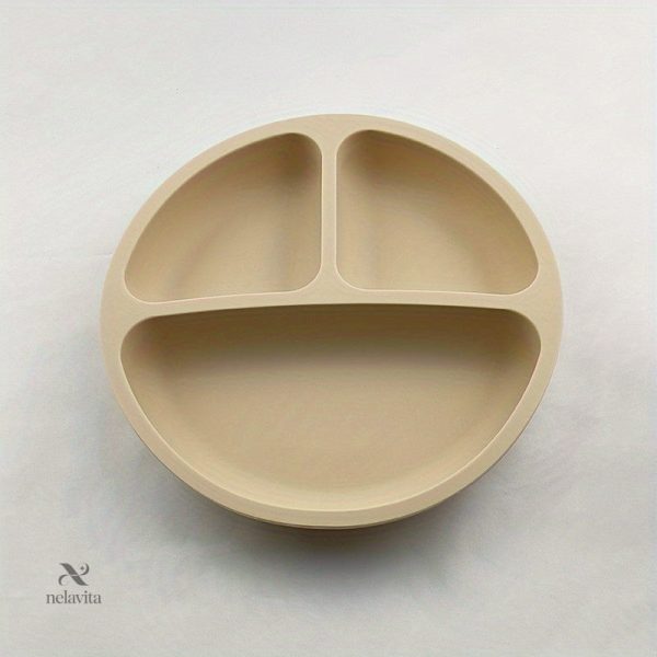 Assiette silicone avec ventouses, parfaite pour repas