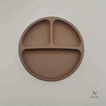 Assiette silicone enfant, ventouses pour stabilité