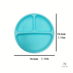 Assiette enfant silicone avec fixation ventouse
