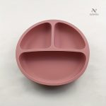 Assiette pour bébé en silicone avec ventouses pratiques