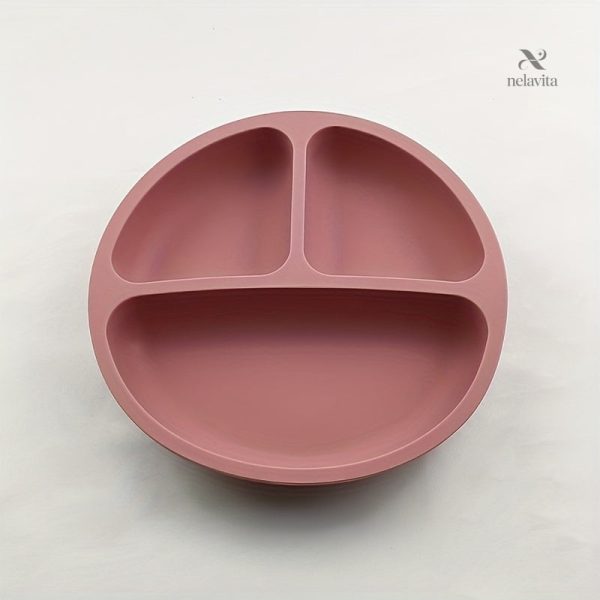 Assiette pour bébé en silicone avec ventouses pratiques
