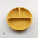 Assiette enfant en silicone, design anti-dérapant