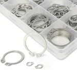 Assortiment de circlips en acier inoxydable pour applications industrielles