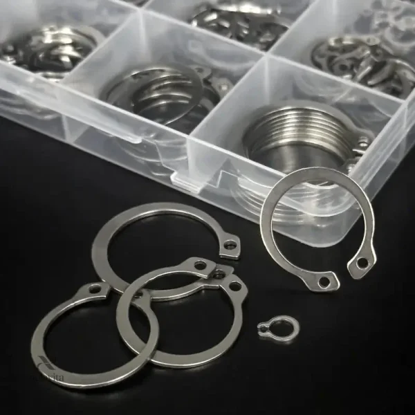 Kit d'anneaux de retenue intérieurs et extérieurs en inox