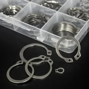 Circlips en acier inoxydable pour maintien industriel efficace
