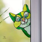 Autocollant décoratif pour fenêtres avec motif animal