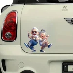 Décoration de voiture avec personnages humoristiques