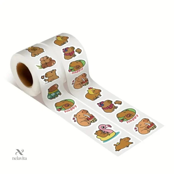 Autocollants amusants de Capybara pour accessoires technologiques