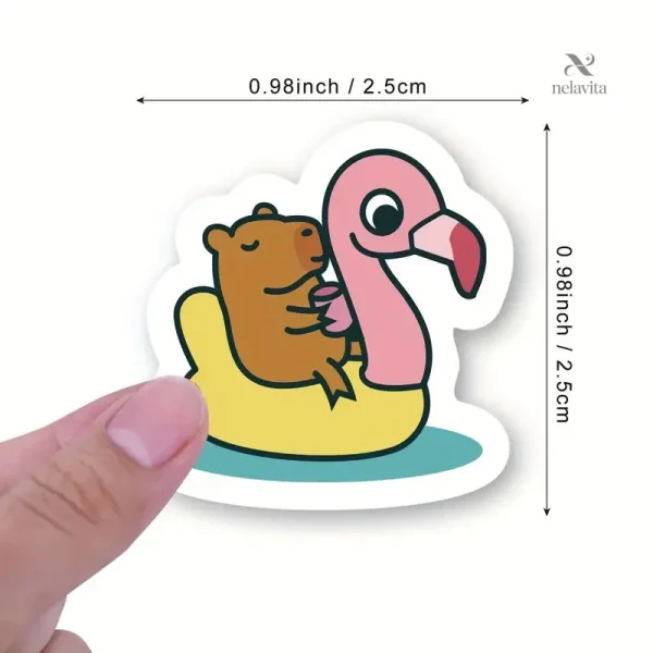 Stickers Kawaii pour tablette, thème Capybara original