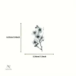 Set d'autocollants floraux pour projets créatifs