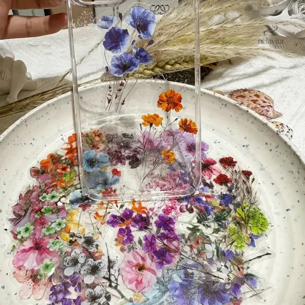 Stickers transparents de fleurs pour décoration personnelle