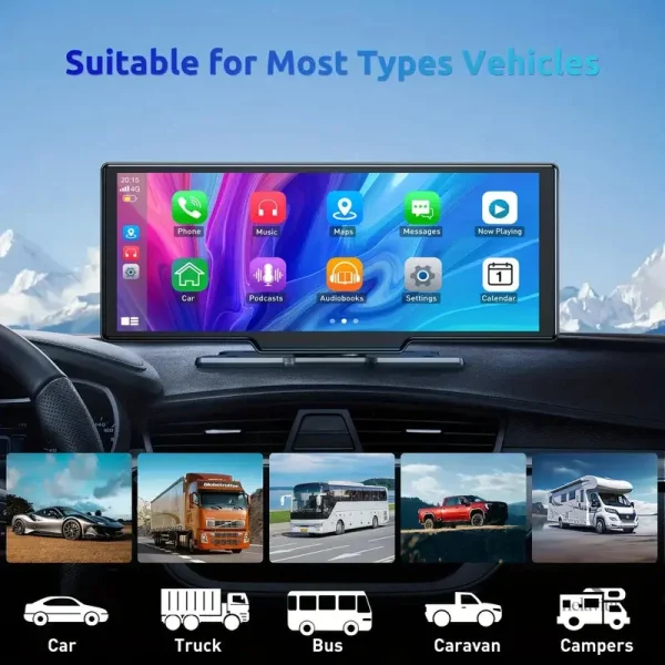 Compatible avec CarPlay et Android Auto pour connectivité