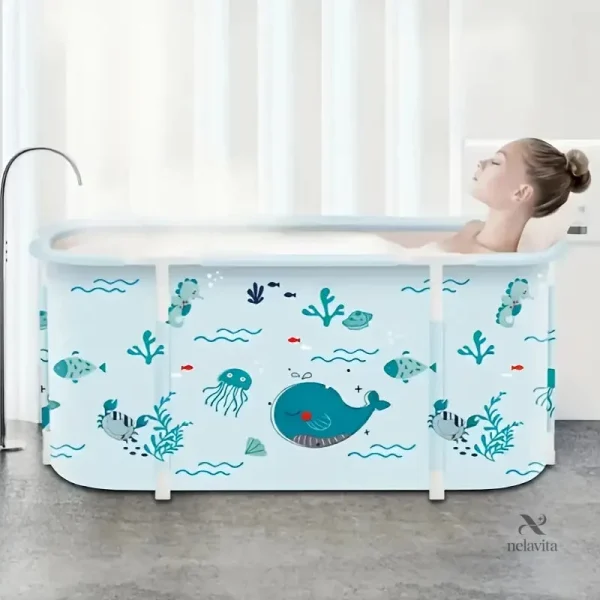 Baignoire Spacieuse Pliable, Pratique et Économique