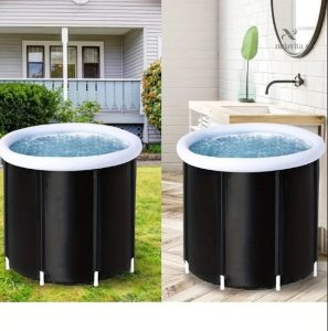 Cryothérapie avec bassin d'eau froide pliable