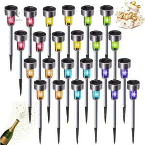 Luminaires solaires colorés pour embellir votre espace extérieur