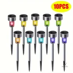 Éclairage de jardin avec balises LED résistantes aux intempéries