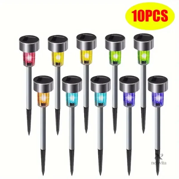 Éclairage de jardin avec balises LED résistantes aux intempéries