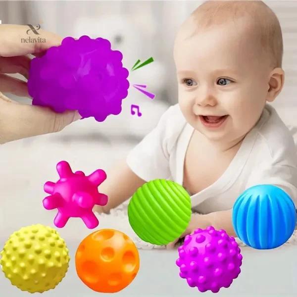 Balles texturées pour développer la perception tactile