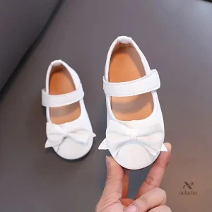 Ballerines fille élégantes avec nœud – Mocassins sans lacets confortables pour toutes occasions