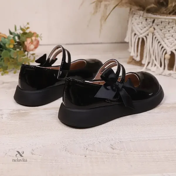 ballerines-fille-noires-vernies-avec-noeud-elegant-chauss-ty10yx-1 Ballerines noires vernies avec nœud élégant pour fille