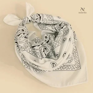 Bandana homme bleu marine à motifs paisley – Écharpe légère et tendance pour style urbain