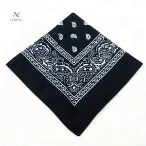 Bandana homme rouge à motifs paisley – Écharpe légère et polyvalente pour style tendance