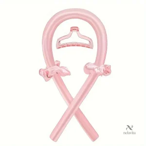 Bande Bouclante Sans Chaleur pour Cheveux – Kit Curling avec Tige en Soie, Chouchous et Pince, Boucles Douces Pendant la Nuit