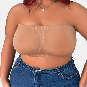 Bandeau Grande Taille Femme - Sans Coussinet et Sans Couture
