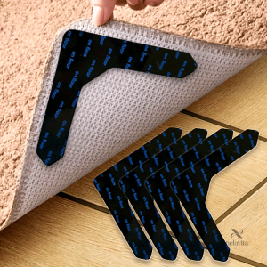 Bandes antidérapantes adhésives pour tapis, lot de 8
