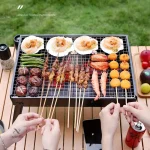 Barbecue portable pliable au charbon pour camping