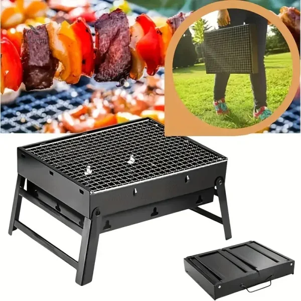 barbecue-portable-pliable-en-acier-inoxydable-grille-comp-p8dbn1-1 Barbecue portable pliable en acier inoxydable