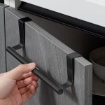 Barre porte-serviette inox sans perçage pour rangement pratique