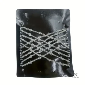 Barrette Élastique Magique avec Perles – Accessoire Cheveux Original pour Coiffures Rapides et Élégante