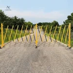 Barrière de sécurité mobile en acier pour délimiter les zones