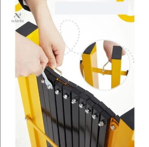 Cloison extensible sur roulettes, idéale pour la sécurité publique