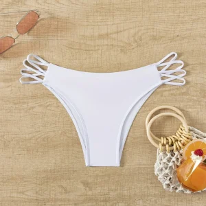 Bas de bikini échancré à brides multiples – Coupe sexy et minimaliste pour un look de plage stylé