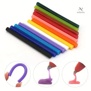 Bâtons de colle thermofusible colorés pour pistolet à colle