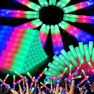 Bâtons lumineux LED multicolores pour événements festifs
