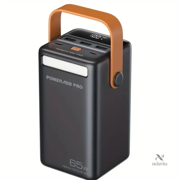 Batterie Externe Poweradd Pro 50000mAh 65W avec écran LED