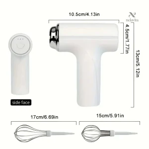 Batteur rechargeable pour mélanger crème et desserts