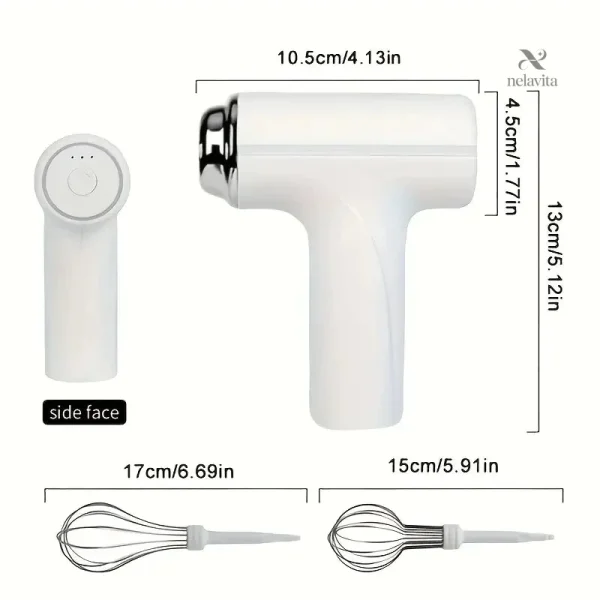 Batteur rechargeable pour mélanger crème et desserts