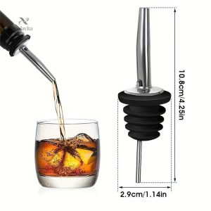 Accessoire inox pour verser du vin facilement