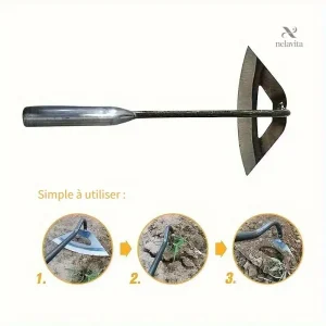 Binette de jardin multifonction pour biner et désherber