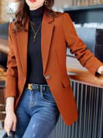 Blazer à manches longues, style intemporel pour toutes saisons