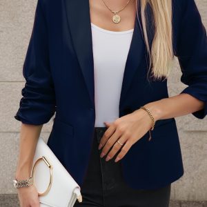 Blazer femme ouvert manches 3/4