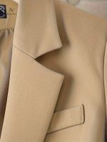 Blazer Femme Stylé avec Détails Double-Boutonnage